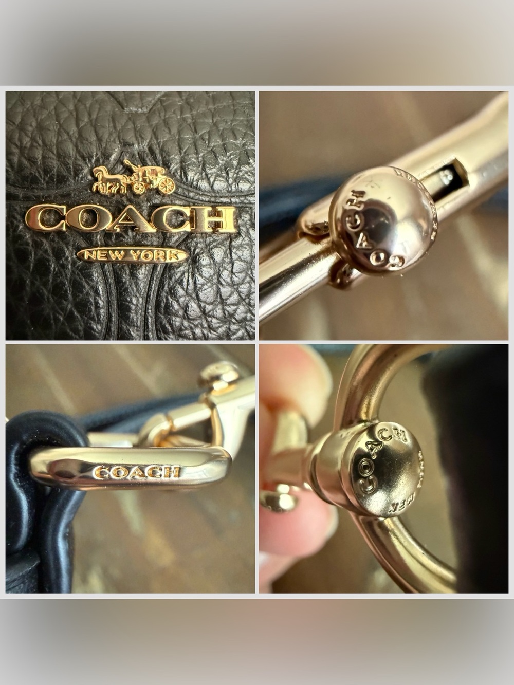 Coach Mini Rowan Crossbody Bag In Signature Leather EUC - Picture 5 of 8